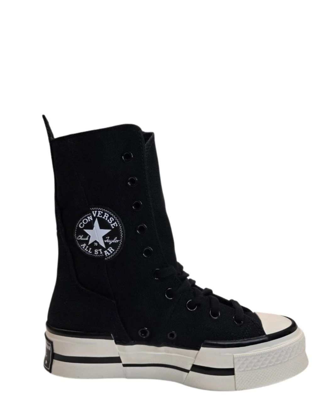 New Converse Chuck 70 Plus X-Hi High Top Black Platform Sneakers Boots Women 7